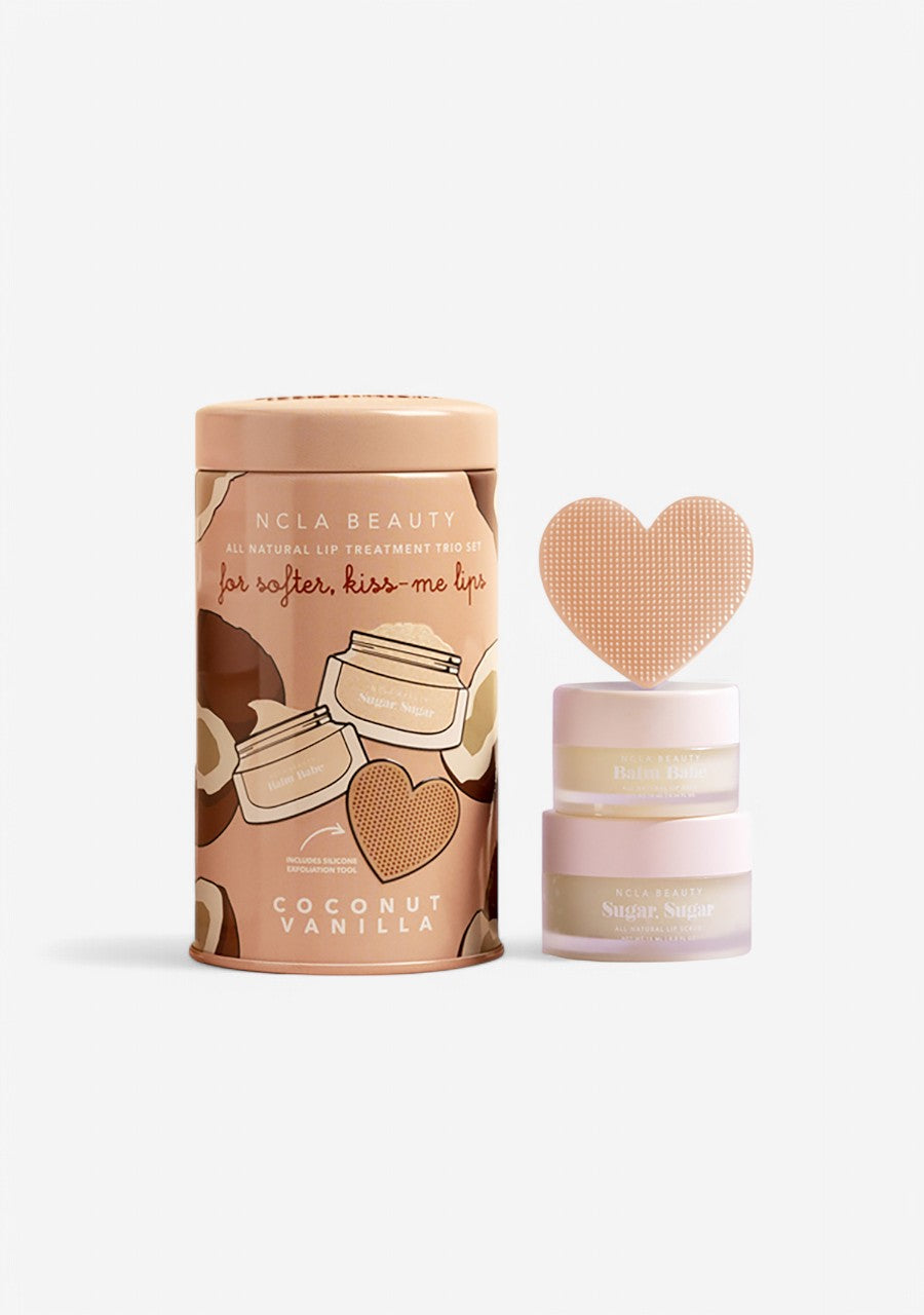 Coconut Vanilla Lip Care Duo + Lip Scrubber