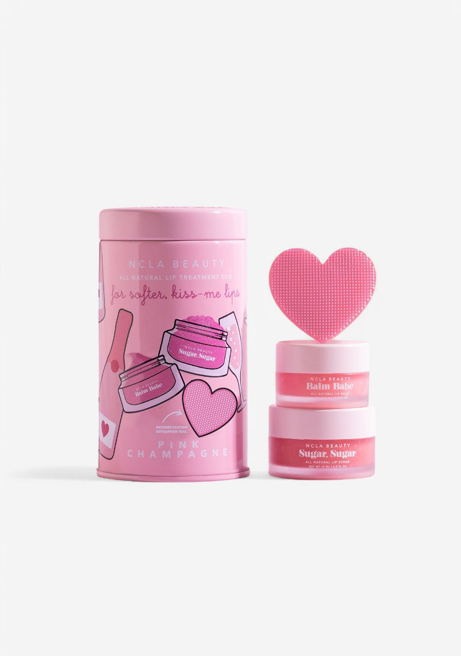 Pink Champagne Lip Care Duo + Lip Scrubber