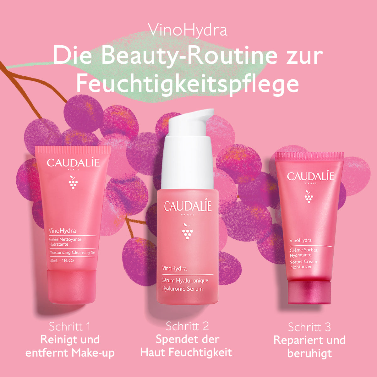 VinoHydra Die feuchtigkeitsspendende Beauty-Routine