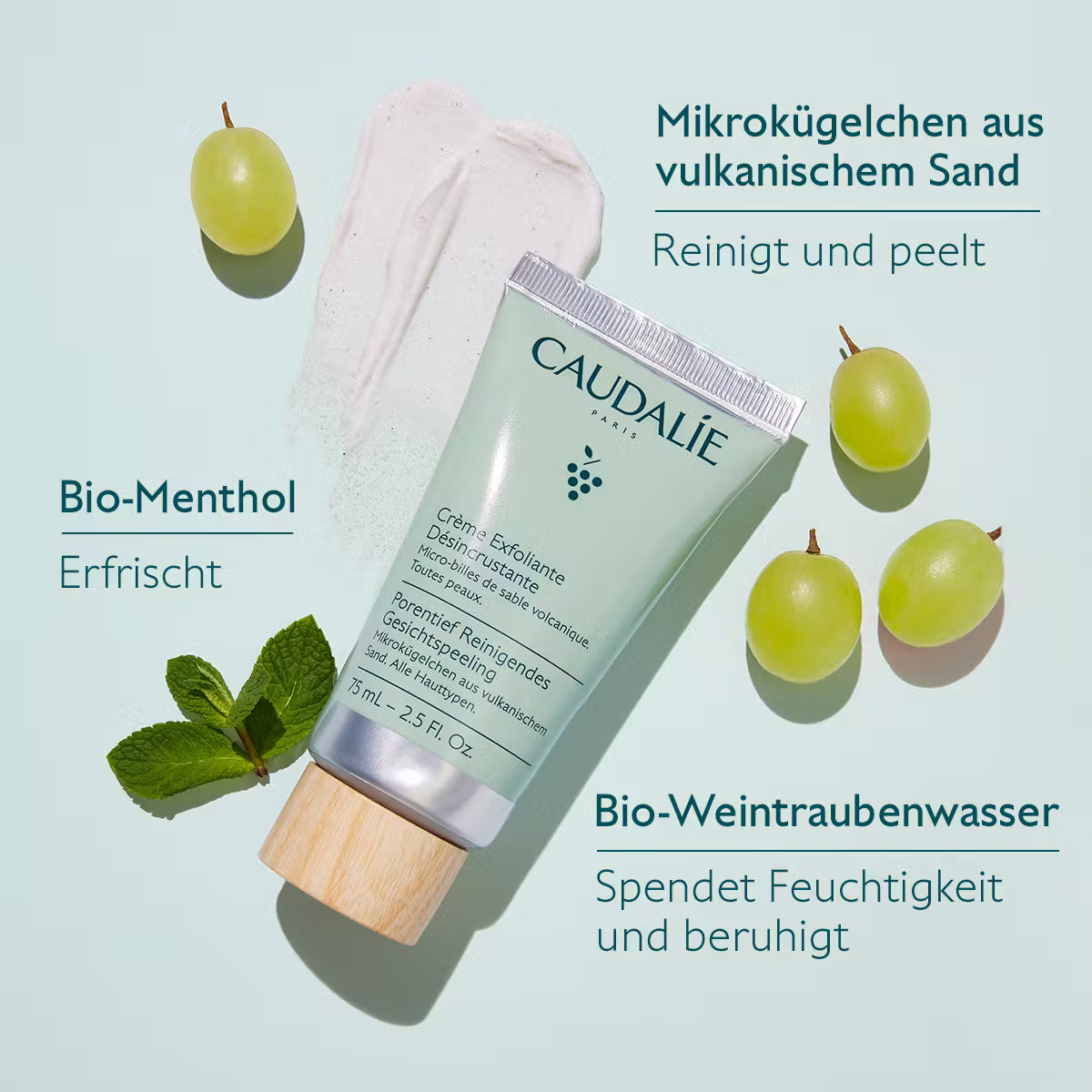 Deep pore cleansing facial scrub