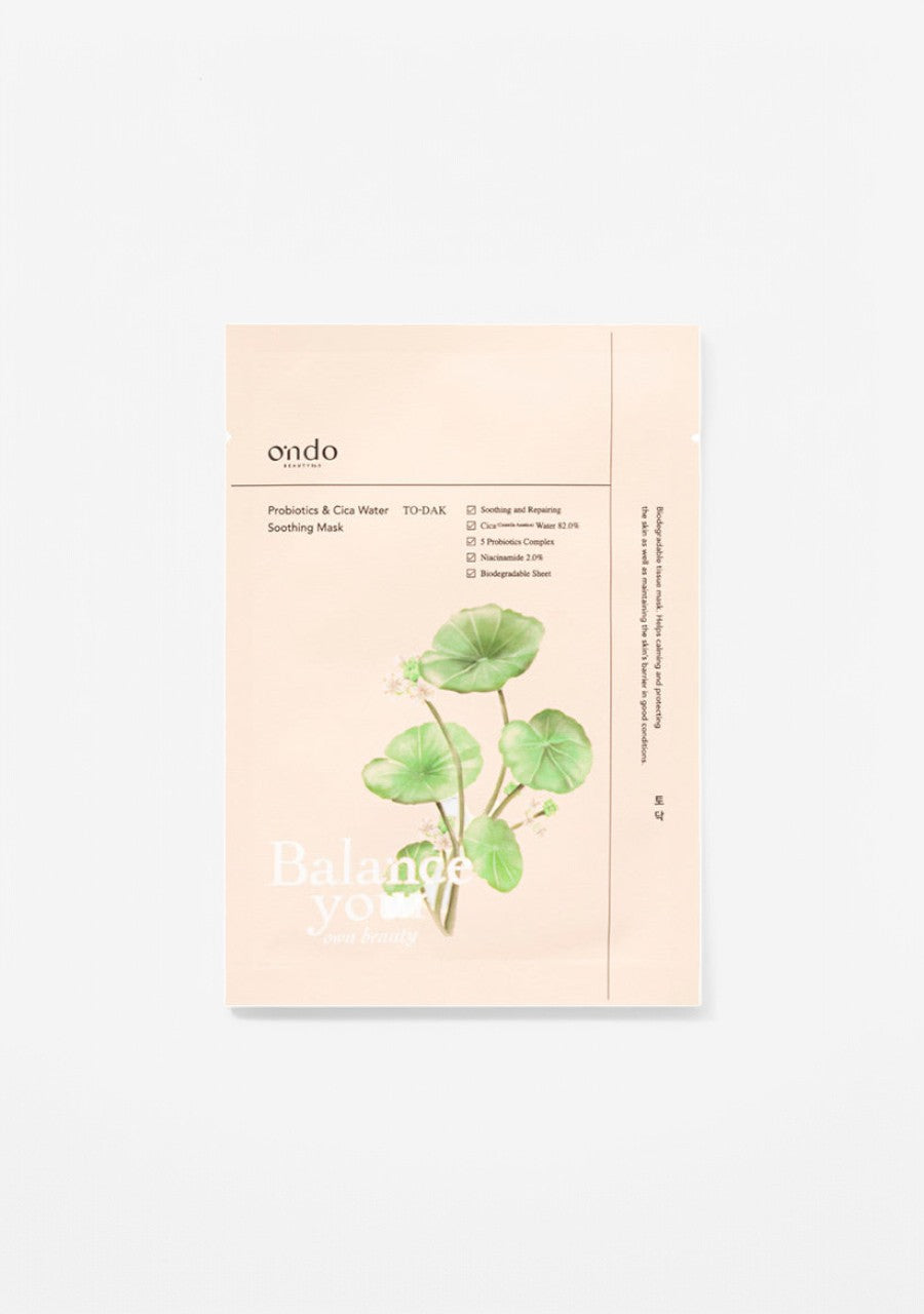 To-Dak Probiotics & Cica Water Soothing Mask