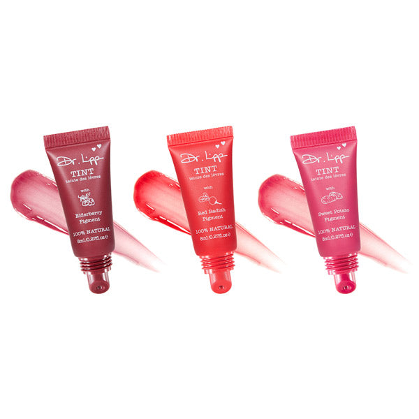DR. LIPP - Lip Tint - Trio 3x8ml (Elderberry, Sweet Potato, Red Radish) | IRRESS BEAUTY