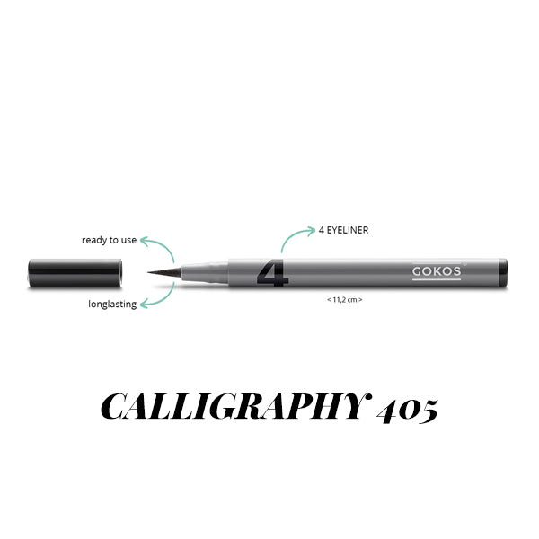 GOKOS - EyeLiner Heavy Black - CALLIGRAPHY 405 - IRRESS BEAUTY | irress.com