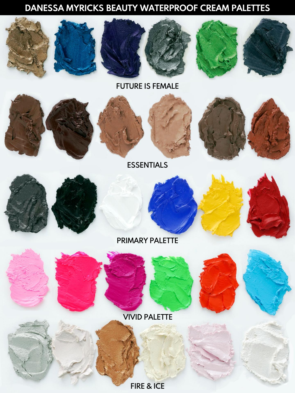 Waterproof Cream Palette - Fire And Ice