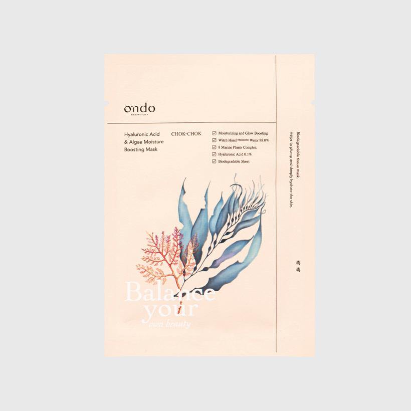 ONDO BEAUTY 36.5 - Chok-Chok Hyaluronic Acid & Algae Feuchtigkeits-Boost Mask - IRRESS BEAUTY | irress.com