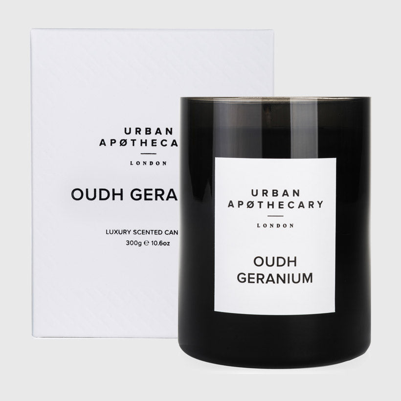 Oudh Geranium Signature Candle, 300g