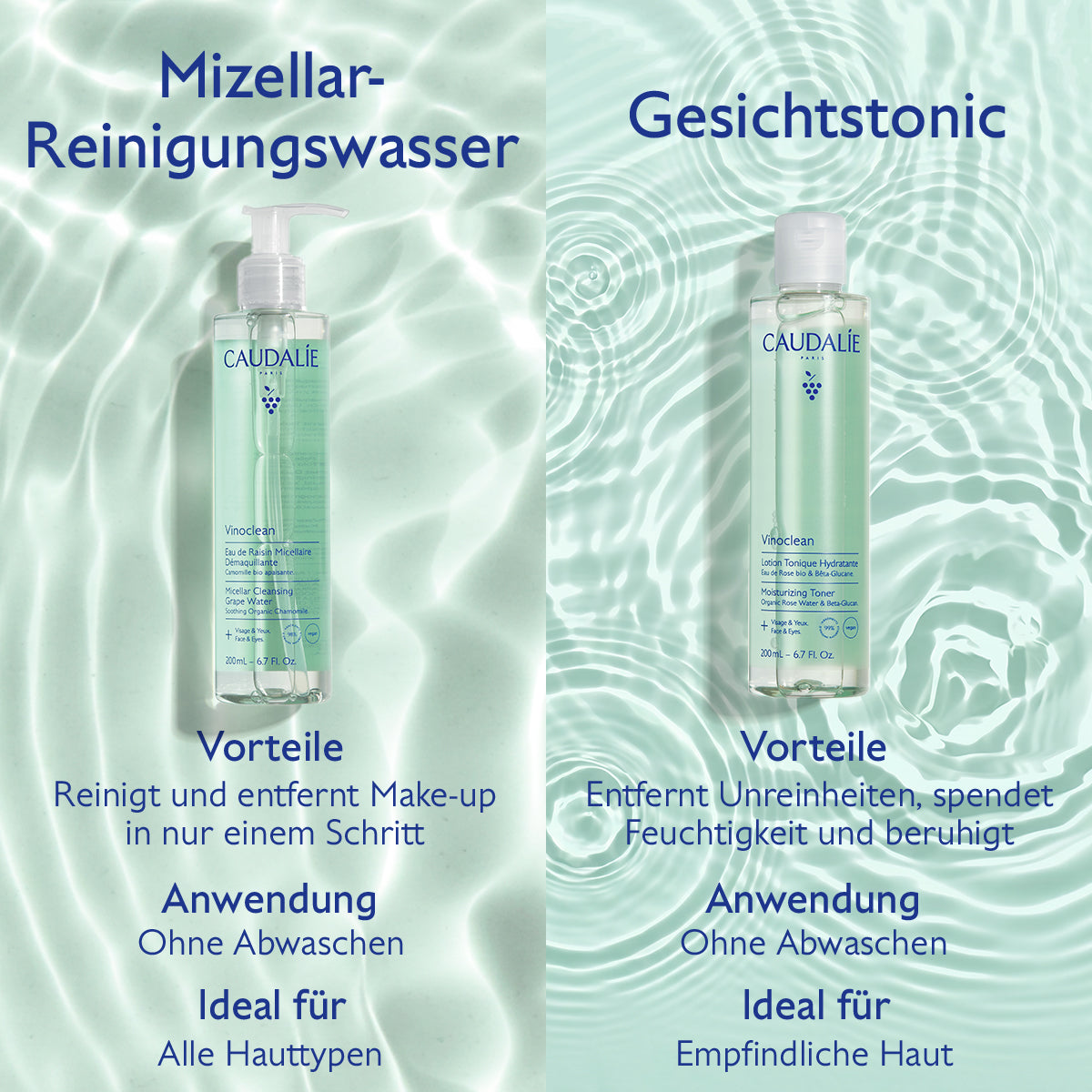 Vinoclean - Feuchtigkeitsspendendes Gesichtstonic mit Bio-Rosenhydrolat