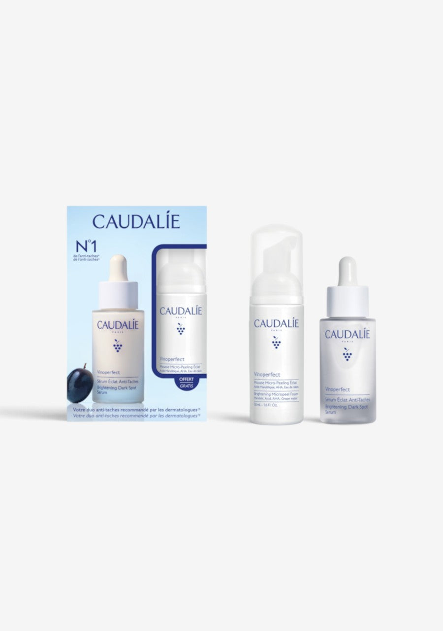 Vinoperfect - Set Serum Ausstrahlung & Anti-Pigmentflecken + Mikro-Peeling Schaum 