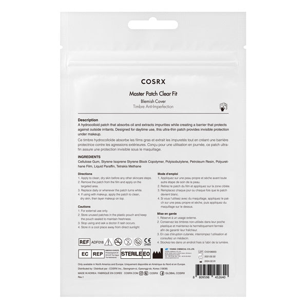 COSRX - Master Patch Clear Fit, 18 St | IRRESS BEAUTY